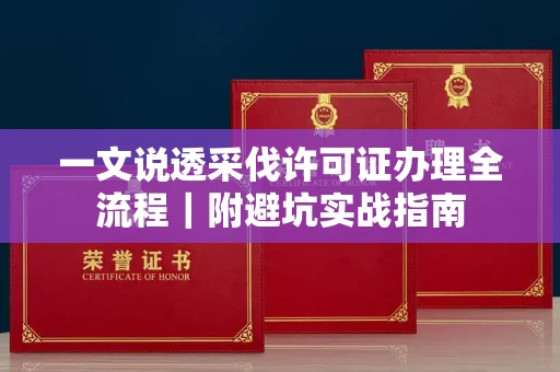 全国一文说透采伐许可证办理全流程|附避坑实战指南